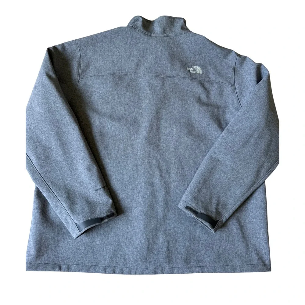 The North Face Softshell Jacket Mens WindWall Full Zip Gray XXXL